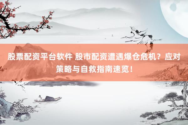 股票配资平台软件 股市配资遭遇爆仓危机？应对策略与自救指南速览！