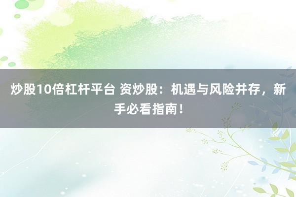 炒股10倍杠杆平台 资炒股：机遇与风险并存，新手必看指南！