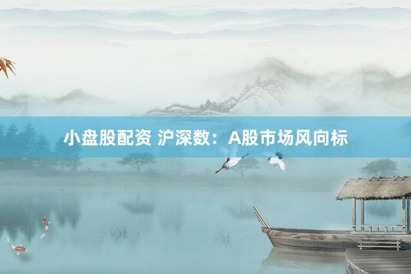 小盘股配资 沪深数：A股市场风向标