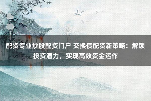 配资专业炒股配资门户 交换债配资新策略：解锁投资潜力，实现高效资金运作
