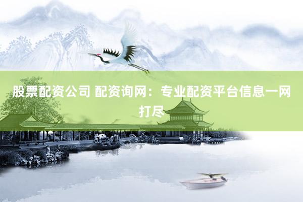 股票配资公司 配资询网：专业配资平台信息一网打尽